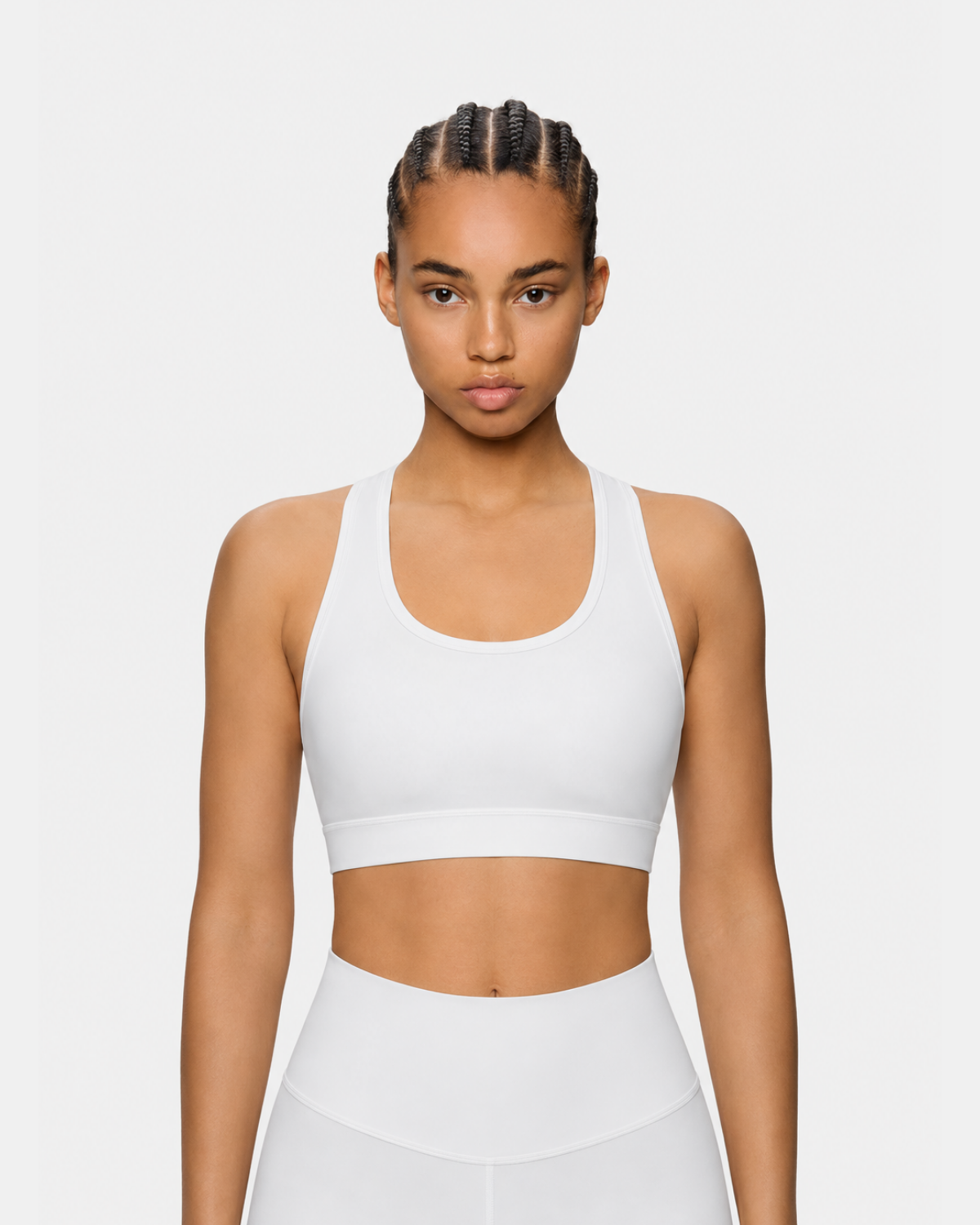Solara Cross Bra White