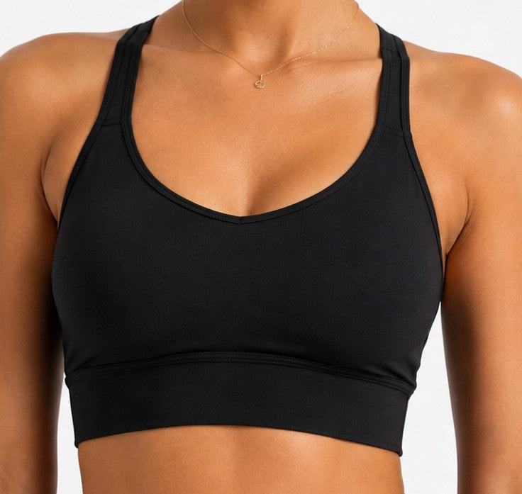 GG Cross Bra Black
