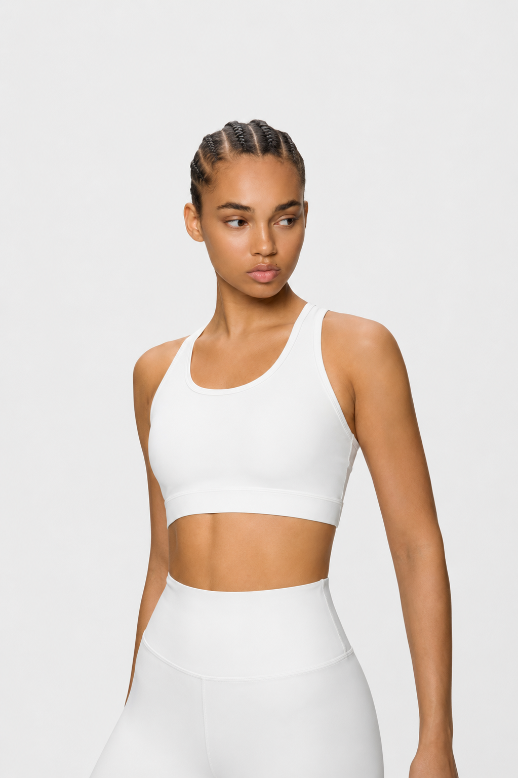 Solara Cross Bra White