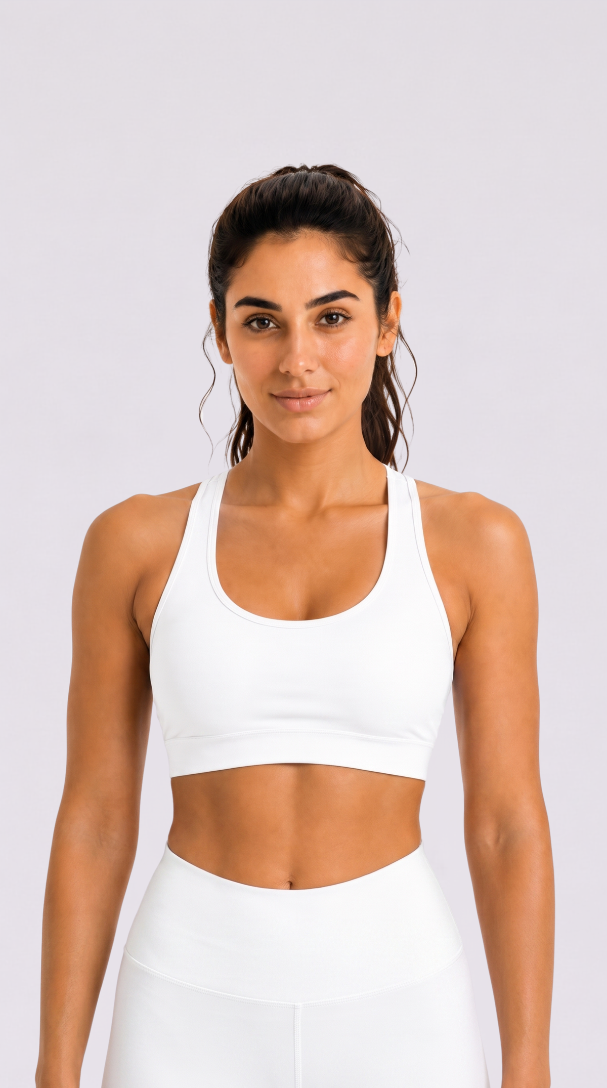 GG Cross Bra White