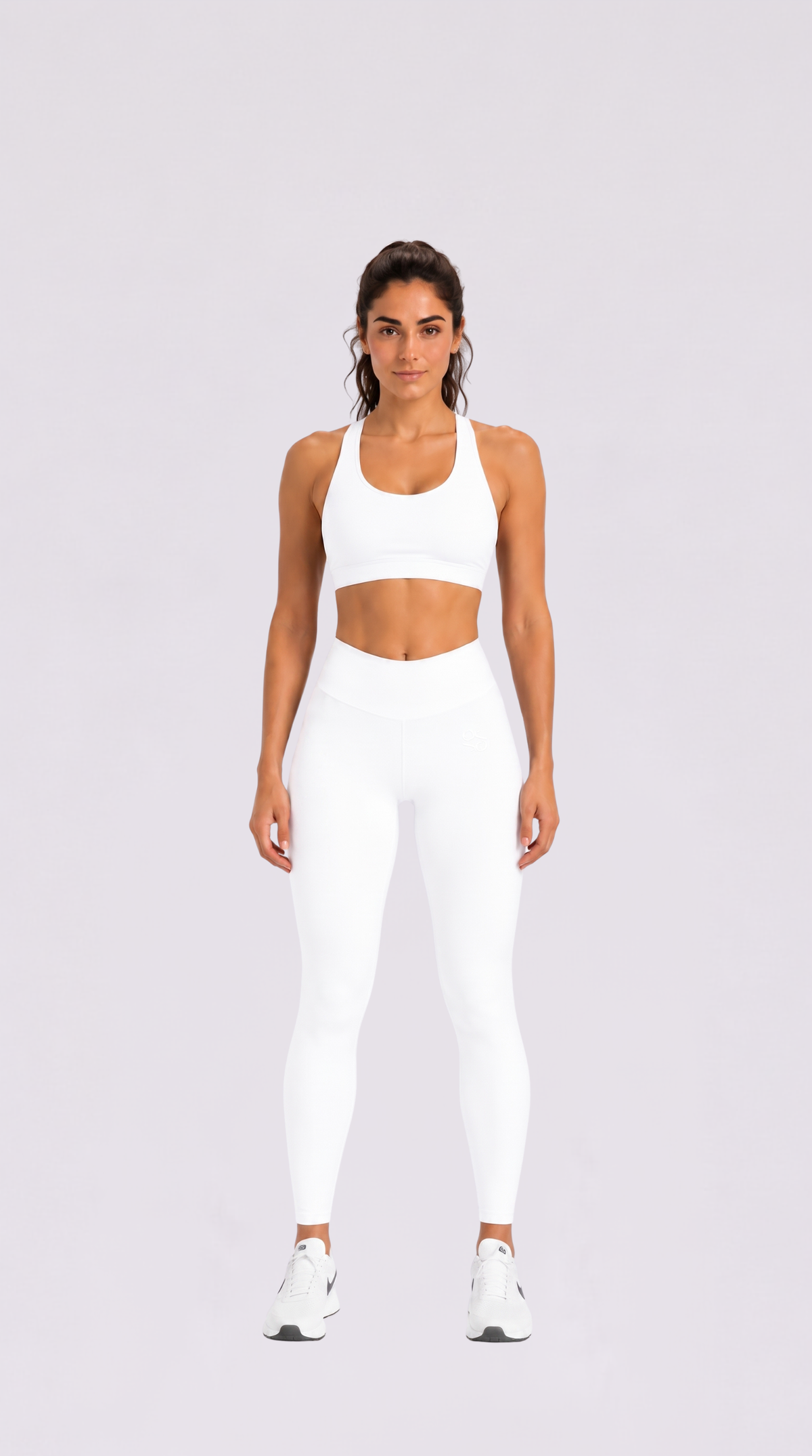 GG Cross Bra White