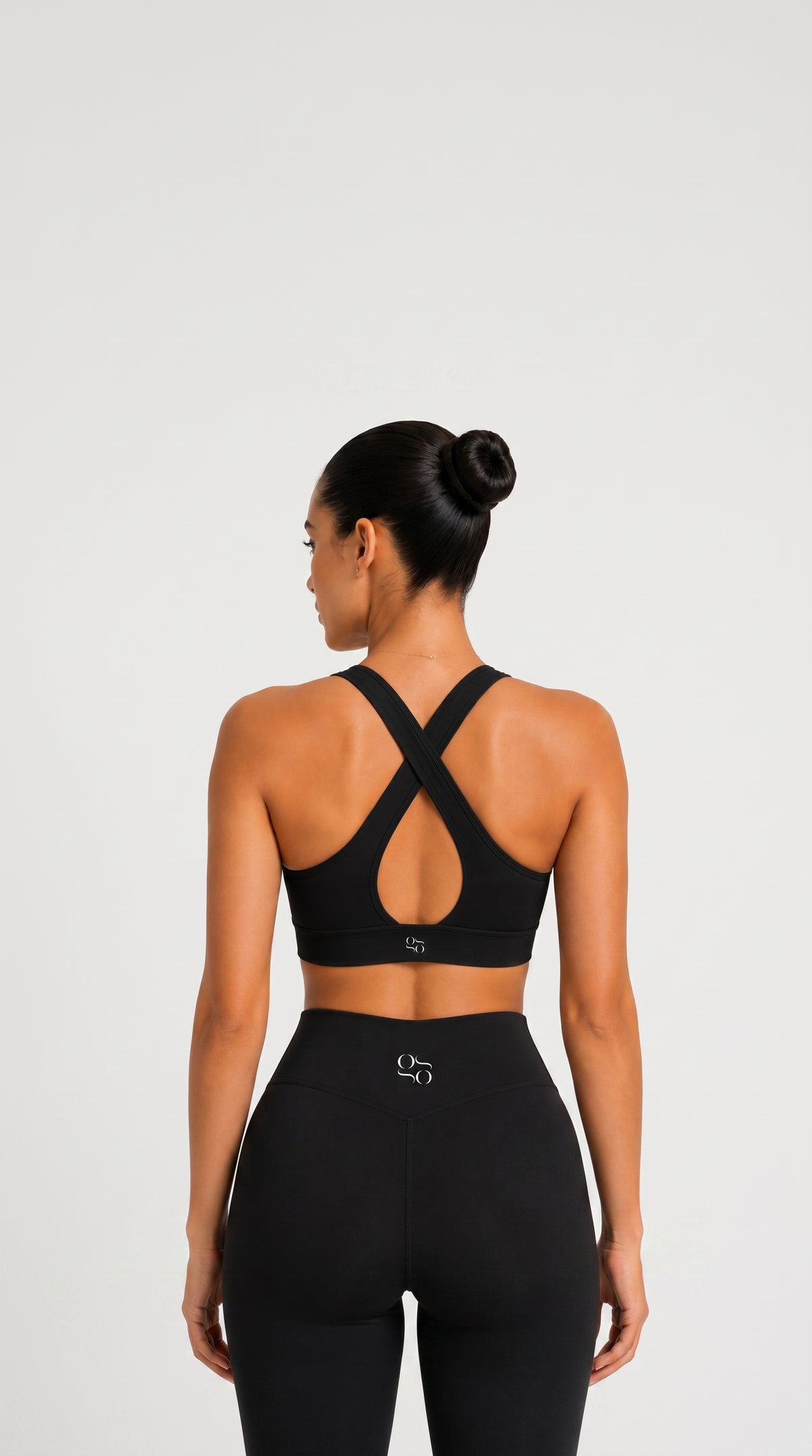 GG Cross Bra Black