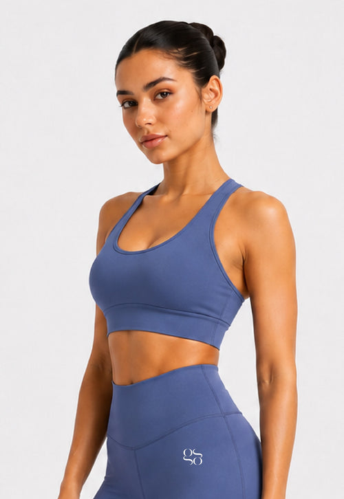 GG Cross Bra Indigo